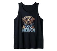 Vintage Labrador Retriever 4 luglio Merica Canotta