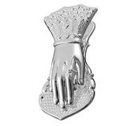 Vintage Lady's Hand Book Clips Office Document Journal Pages and Coffee Bag Morsetti Lady Manuali Clip Metal Paper Pape Holders Retro Clip di carta per ufficio