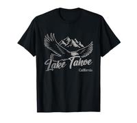 Vintage Lago Tahoe California Montagne Aquila Maglietta