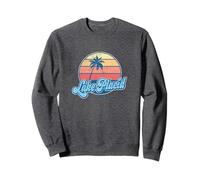 Vintage Lake Placid Florida FL Classico Anni '70 Retro Surfer Felpa