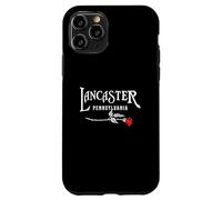 Vintage Lancaster Pennsylvania con una rosa rossa PA città natale Custodia per iPhone 11 Pro