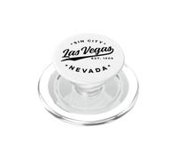 Vintage Las Vegas Sin City Nevada Testo Nero PopSockets PopGrip per MagSafe