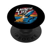 Vintage Launch Life, Atlas, Falcon, Canaveral, Boca Chica PopSockets PopGrip Adesivo