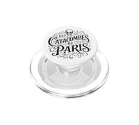 Vintage Le Catacombe di Parigi Stampa Nera PopSockets PopGrip per MagSafe