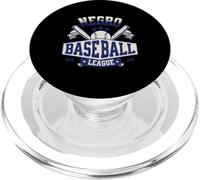 Vintage League Baseball Nero Storia Mese Uomini Donne PopSockets PopGrip per MagSafe