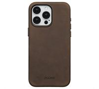 ACCEZZ Vintage Leather Backcover COVER per Apple iPhone 15 Pro Max, Marrone