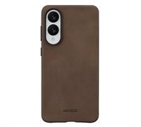 ACCEZZ Vintage Leather Backcover COVER per Samsung Samsung Galaxy S25 Edge, Marrone