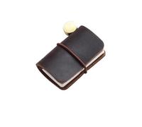 Vintage Leather Tiny Notebook Sketchbook Cute Mini Diary Retro Cowhide Travel Journal Kawaii Office Planner Organizer Per scrivere e prendere appunti(Coffee)