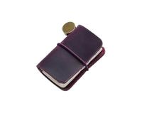 Vintage Leather Tiny Notebook Sketchbook Cute Mini Diary Retro Cowhide Travel Journal Kawaii Office Planner Organizer Per scrivere e prendere appunti(Purple)