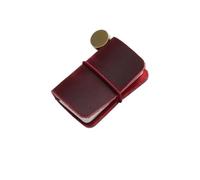 Vintage Leather Tiny Notebook Sketchbook Cute Mini Diary Retro Cowhide Travel Journal Kawaii Office Planner Organizer Per scrivere e prendere appunti(Wine red)