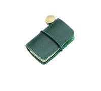 Vintage Leather Tiny Notebook Sketchbook Cute Mini Diary Retro Cowhide Travel Journal Kawaii Office Planner Organizer Per scrivere e prendere appunti(Green)