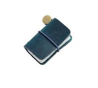 Vintage Leather Tiny Notebook Sketchbook Cute Mini Diary Retro Cowhide Travel Journal Kawaii Office Planner Organizer Per scrivere e prendere appunti(Blue)