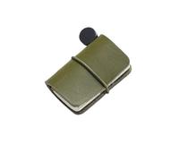 Vintage Leather Tiny Notebook Sketchbook Cute Mini Diary Retro Cowhide Travel Journal Kawaii Office Planner Organizer Per scrivere e prendere appunti(Olive green)