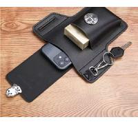 Vintage Leather Waist Bag Cellphone Holster Mens Belt Bag ( for all Phones ) $$