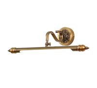 Vintage LED Bathroom Mirror Wall Light 51 cm 12 W, Swivelling Wall Lamp, IP44 Waterproof, Light for Makeup and Paintings, Bronze