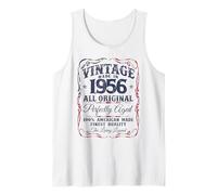 Vintage Legend Born in 1956 Classic 70th Birthday USA Flag Canotta