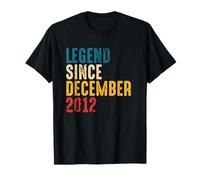 Vintage Legend Since December 2012-9th Birthday Boys Girls Maglietta