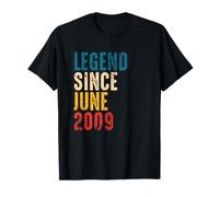 Vintage Legend Since June 2009-12 Year Old Boys Birthday Maglietta