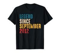 Vintage Legend Since September 2012-9th Birthday Boy Girl Maglietta