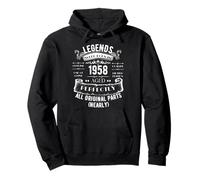 Vintage Legends Nato nel 1958 Felpa con Cappuccio