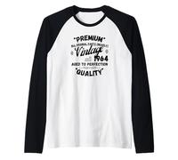 Vintage Legends Nato nel 1964 Maglia con Maniche Raglan