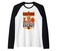 Vintage Leo Zodiac «Protagonista Energy» Boho Sun Maglia con Maniche Raglan