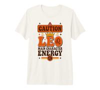 Vintage Leo Zodiac «Protagonista Energy» Boho Sun Maglietta Premium