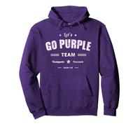 Vintage LET'S GO VIOLA TEAM Summer Camp Color War Game Crew Felpa con Cappuccio