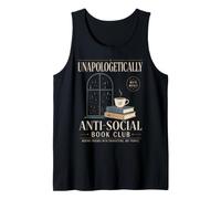 Vintage Lettura Umorismo Libro Amante Introverso Weekend Umore Canotta