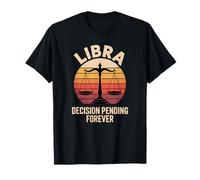 Vintage Libra Horoscope Clothing - Decision Pending Forever Maglietta
