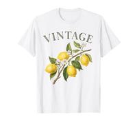 Vintage Limone, Ramo, Illustrazione, Retro Maglietta