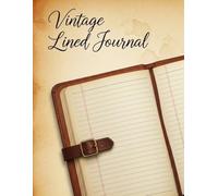 Vintage Lined Journal 8.5x11 - Classic Leather Look Notebook, 120 Pages | Lined Paper for Writing, Notes, Diary & Composition