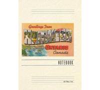 Vintage Lined Notebook Greetings from Hamilton, Ontario, Canada (Tascabile)