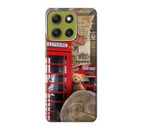 Vintage London British Case Cover Custodia per Motorola Moto G86