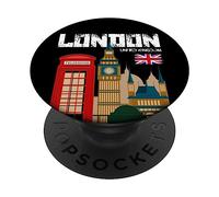 Vintage London T Shirt, London Graphic Tees - London Apparel PopSockets PopGrip Adesivo