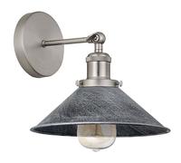 Vintage Luce a Parete Rétro Industriale Metallo Paralume Applique Regolabile