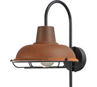 Vintage Luce da Hotel E27 Nero Ø26cm Wandleuchte Lampada Cucina Interno