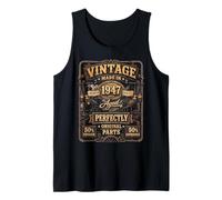Vintage Made in 1947 Western Train Born in 1947 Birthday Canotta