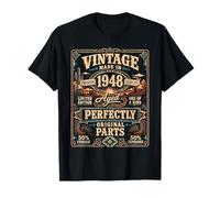 Vintage Made in 1948 Western Birthday Born in 1948 Birthday Maglietta