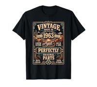 Vintage Made in 1963 Western Birthday Born in 1963 Birthday Maglietta