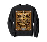 Vintage Made in 1966 Western Birthday Born in 1966 Birthday Felpa