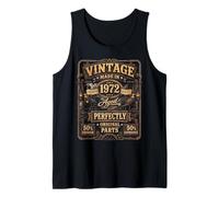 Vintage Made in 1972 Western Train Born in 1972 Birthday Canotta