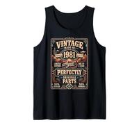 Vintage Made in 1981 Western Birthday Born in 1981 Birthday Canotta