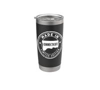 Vintage Made USA Connecticut State Edizione limitata US Pride Bicchiere termico in acciaio inox doppia parete