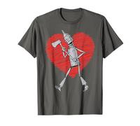 Vintage Mago di Oz Tin Man Scribble Cuore Terra di Oz Maglietta
