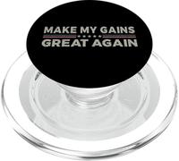 Vintage Make My Gains Great Again divertente palestra esercizio allenamento PopSockets PopGrip per MagSafe