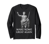 Vintage Make Roma Great Again SPQR Romano Empire Humor Maglia a Manica