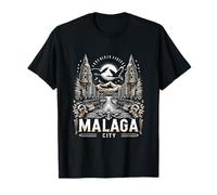 Vintage Málaga Spagna Retro Souvenir | Costa del sol Travel Maglietta