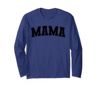 Vintage Mama Distressed Bold Identità Classico Maglia a Manica