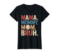 Vintage Mama Mommy Mom Bruh Baseball Mom Mother's Day Maglietta
